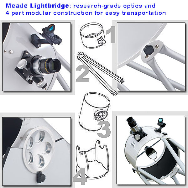 Meade Giant 16" Lightbridge Dobsonian telescope